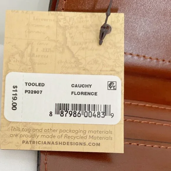 Nwt Patricia Nash Tooled leather Long Large Cauchy Clutch Wallet - Picture 6 of 6